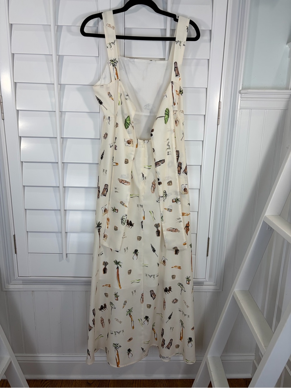 NEW Commense Tropical Print Knotted Maxi Dress (M) - Picture 7 of 12